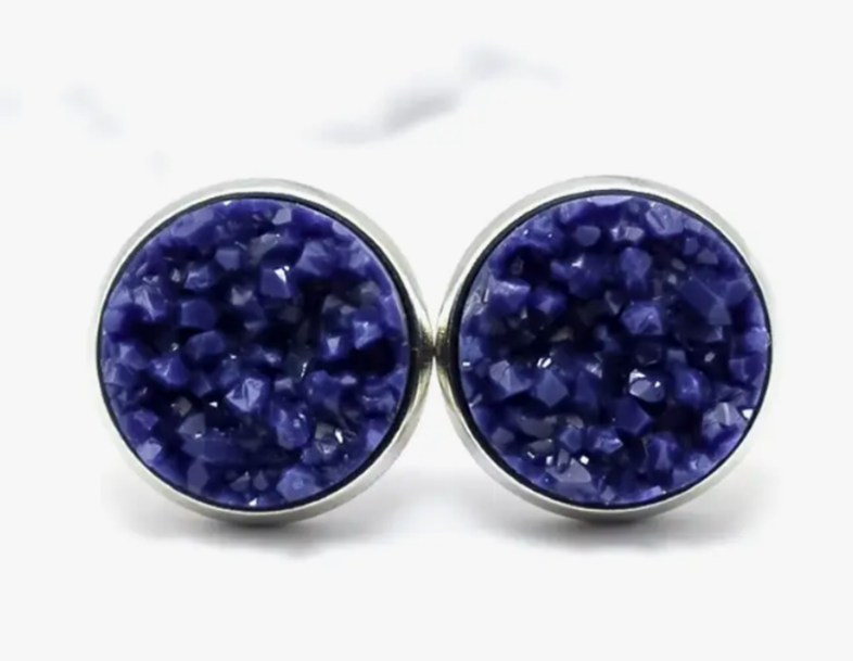 Druzy Stud Earrings