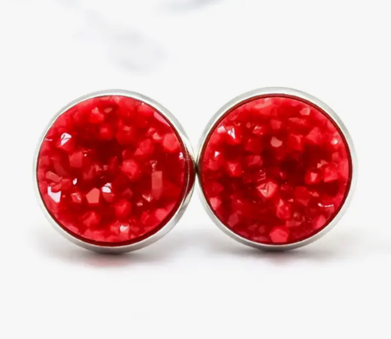 Druzy Stud Earrings