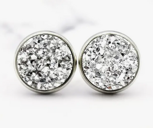 Druzy Stud Earrings