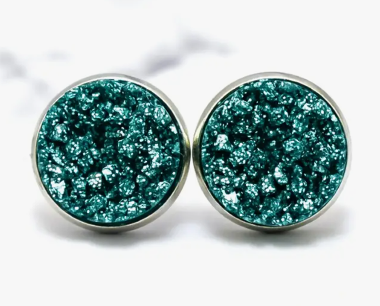 Druzy Stud Earrings