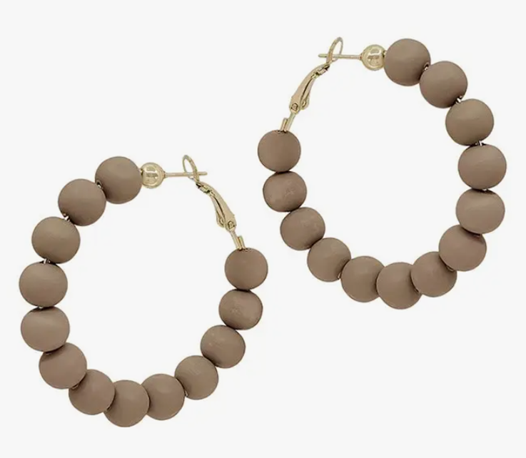 Taupe Ball of Fun Hoops